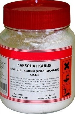 Реактив Калий углекислый поташ К2С03 ХЧ 250гр.